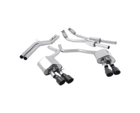 Milltek Valve Non Resonated Catback w/ Black Tips Audi S6 4.0 TFSI C7 quattro 2012-2018
