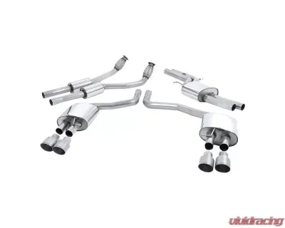 Milltek Resonated Catback w/ Titanium Tips Audi S6 4.0 TFSI C7 quattro 2012-2018 - SSXAU561