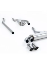Milltek Resonated Downpipe Back Exhaust System Audi Coupe UR Quattro 20v Turbo 1989-1991                                     - MCXAU107 - Image 3