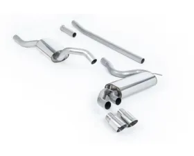 Milltek Resonated Downpipe Back Exhaust System Audi Coupe UR Quattro 10v Turbo 1981-1989