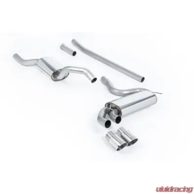 Milltek Resonated Downpipe Back Exhaust System Audi Coupe UR Quattro 10v Turbo 1981-1989 - MCXAU109
