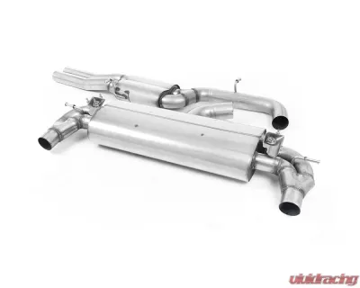 Milltek Resonated Catback Exhaust System w/ Brushed Titanium Oval Tips - EC Approved Audi RS3 Sportback 400PS 8V Facelift 2017+ - SSXAU797