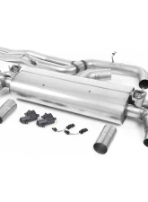 Milltek Non-Resonated Catback Exhaust System w/ Brushed Titanium Oval Tips Audi RS3 Saloon | Sedan 400PS 8V 2017+                                     - SSXAU799 - Image 2