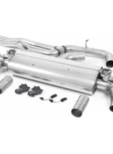 Milltek Non-Resonated Catback Exhaust System w/ Burnt Titanium Oval Tips Audi RS3 Saloon | Sedan 400PS 8V 2017+                                     - SSXAU800 - Image 2