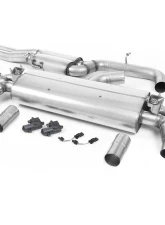 Milltek Resonated Catback Exhaust System w/ Brushed Titanium Oval Tips (EC Approved) Audi RS3 Saloon | Sedan 400PS 8V 2017+                                     - SSXAU801 - Image 2