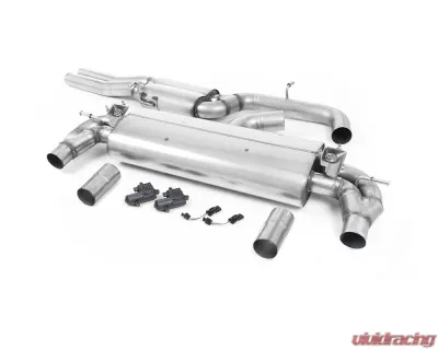 Milltek Resonated Catback Exhaust System w/ Brushed Titanium Oval Tips (EC Approved) Audi RS3 Saloon | Sedan 400PS 8V 2017+ - SSXAU801