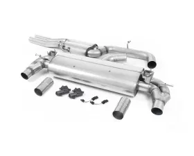 Milltek Resonated Catback Exhaust System w/ Burnt Titanium Oval Tips (EC Approved) Audi RS3 Saloon | Sedan 400PS 8V 2017+