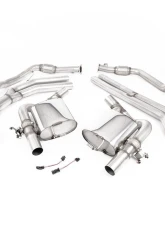 Milltek Non-Resonated Catback Exhaust System w/ Brushed Titanium Oval Tips Audi RS4 | RS5 B9 2.9 V6 Turbo 2018-2023                                     - SSXAU803 - Image 2