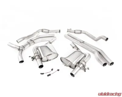 Milltek Non-Resonated Catback Exhaust System w/ Burnt Titanium Oval Tips Audi RS4 | RS5 B9 2.9 V6 Turbo 2018-2023 - SSXAU804