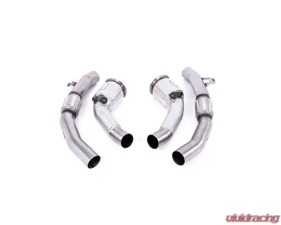 Audi RS6 C8 4.0 V8 Bi-Turbo (Non OPF/GPF Models - USA/ROW Models) 2020-2023 Large-bore Downpipes and Cat Bypass Pipes Exhaust