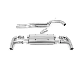 Milltek 80mm Non-Resonated (Louder) Catback Exhaust System w/ Burnt Titanium Tips Audi RS3 8V Sportback 400PS 2017+
