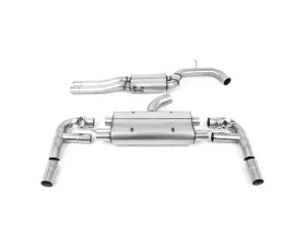 Milltek 80mm Resonated Catback Exhaust System w/ Ceratoke Black Tips (EC Approved) Audi RS3 Saloon | Sedan 400PS 8V 2017+