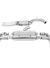 Milltek 80mm Resonated Catback Exhaust System w/ Brushed Titanium Tips (EC Approved) Audi RS3 Saloon | Sedan 400PS 8V 2017+                                     - SSXAU891 - Image 2