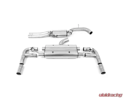 Milltek 80mm Resonated Catback Exhaust System w/ Burnt Titanium Tips (EC Approved) Audi RS3 Saloon | Sedan 400PS 8V 2017+ - SSXAU892