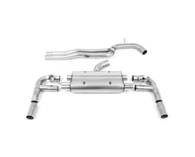 Milltek 80mm Non-Resonated Catback Exhaust w/ Ceratoke Black Tips Audi RS3 Saloon | Sedan 400PS 8V 2017+