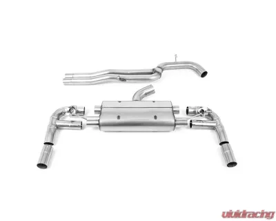 Milltek 80mm Non-Resonated Catback Exhaust w/ Polished Tips Audi RS3 Saloon | Sedan 400PS 8V 2017-2023 - SSXAU894