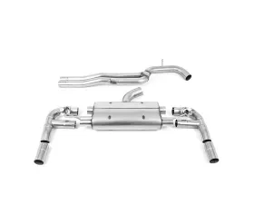 Milltek 80mm Non-Resonated Catback Exhaust w/ Burnt Titanium Tips Audi RS3 Saloon | Sedan 400PS 8V 2017+