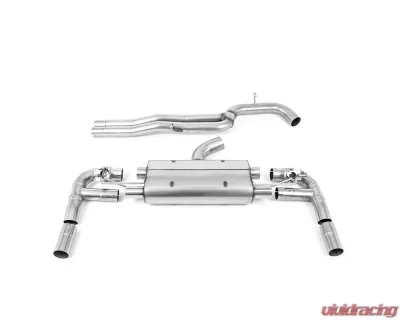 Milltek 80mm Non-Resonated Catback Exhaust w/ Burnt Titanium Tips Audi RS3 Saloon | Sedan 400PS 8V 2017+ - SSXAU896