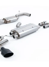 Milltek 80mm Resonated Catback Exhaust System w/ Ceratoke Black Oval Tips Audi TT Mk3 TTRS 2.5 2016+                                     - SSXAU960 - Image 3