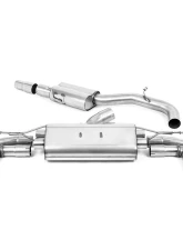 Milltek 80mm Resonated Catback Exhaust System w/ Ceratoke Black Oval Tips Audi TT Mk3 TTRS 2.5 2016+                                     - SSXAU960 - Image 2
