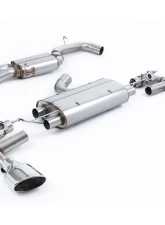 Milltek 80mm Resonated Catback Exhaust System w/ Polished Oval Tips Audi TT Mk3 TTRS 2.5 2016+                                     - SSXAU961 - Image 2