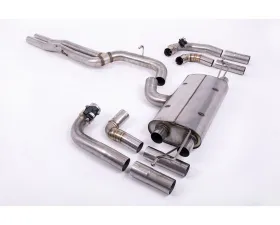 Milltek 80mm Non-Resonated (Louder) OPF/GPF Back System Audi RS3 Saloon | Sedan 400PS 8Y 2021-2023