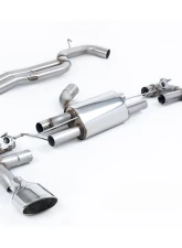 Milltek 80mm Race Non-Resonated (Louder) Catback Exhaust System w/ Polished Tips Audi RS3 8V Sportback 400PS 2017+                                     - SSXAU979 - Image 2