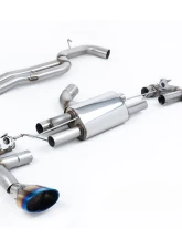 Milltek 80mm Race Non-Resonated (Louder) Catback Exhaust System w/ Burnt Titanium Tips Audi RS3 8V Sportback 400PS 2017+                                     - SSXAU981 - Image 2