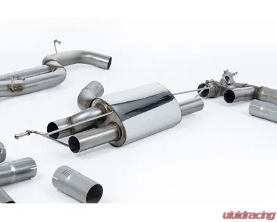 Milltek 80mm Non-Resonated Catback Exhaust System w/ Polished Tips (Loudest) Audi RS3 Saloon | Sedan 400PS 8V 2017+ - SSXAU983