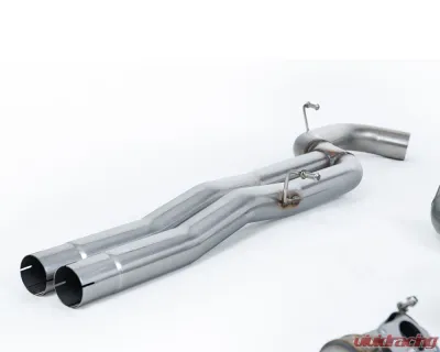 Milltek 80mm Non-Resonated Catback Exhaust System w/ Brushed Titanium Tips (Loudest) Audi RS3 Saloon | Sedan 400PS 8V 2017+ - SSXAU984