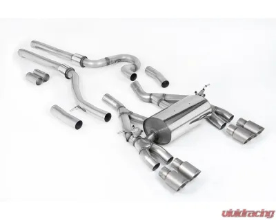 Milltek Equal Length Catback Exhaust System w/ Brushed Titanium Tips BMW 3-Series F80 | 4-Series F82/83 2014-2018 - SSXBM1148