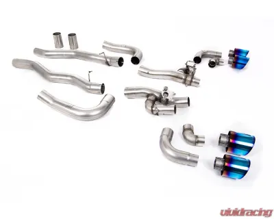 Milltek OPF/GPF Catback System w/ Valved Rear Silencer Bypass & GT-115 Burnt/Blue Titanium Tips BMW 8 Series 2020+ - SSXBM1188