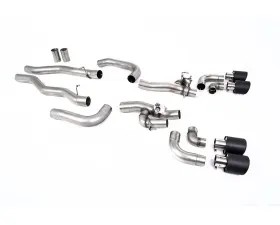 Milltek OPF/GPF Catback System w/ Valved Rear Silencer Bypass & JET-115 Carbon Fiber Tips BMW 8 Series 2020+