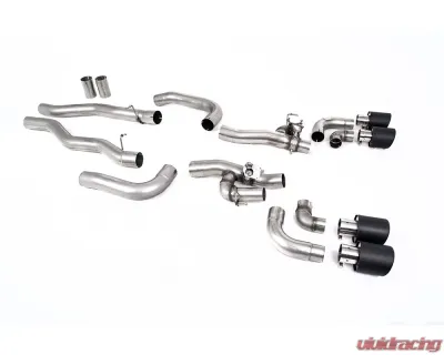 Milltek OPF/GPF Catback System w/ Valved Rear Silencer Bypass & JET-115 Carbon Fiber Tips BMW 8 Series 2020+ - SSXBM1189