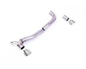 Milltek Maxton Designs Dual Outlet Upgrade Kit w/ GT-100 Brushed Titanium Tips Ford Fiesta Mk8 1.5 EcoBoost 2018-2023