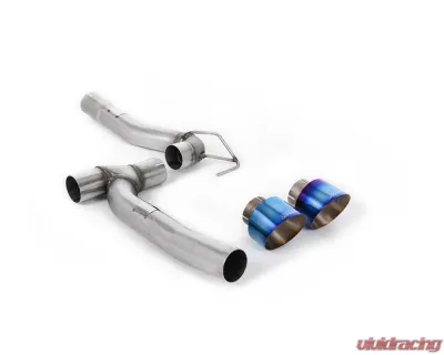 Milltek Catback Systems Upgrade Kit w/ Burnt/Blue Titanium GT-100 Tips Ford Fiesta Mk8 1.0T EcoBoost 2019-2023 - SSXFD382