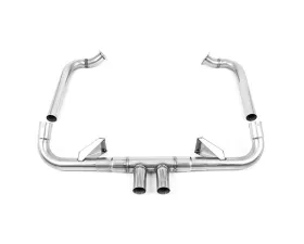 Milltek Particular Filter-Back Exhaust w/ Rear Silencer Delete & Brushed Titanium GT-100 Tips Porsche 718 Boxster | Cayman 2.5T 2016+