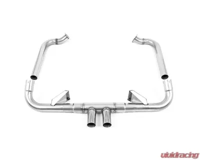 Milltek Particular Filter-Back Exhaust w/ Rear Silencer Delete & Brushed Titanium GT-100 Tips Porsche 718 Boxster | Cayman 2.5T 2016+ - SSXPO136