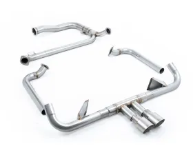 Milltek Full Race System Brushed Titanium GT-100 Tips Porsche 718 Boxster | Cayman GTS 2.5T 2016+
