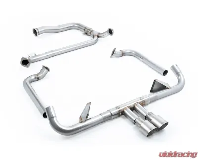 Milltek Full Race System Brushed Titanium GT-100 Tips Porsche 718 Boxster | Cayman GTS 2.5T 2016+ - SSXPO146