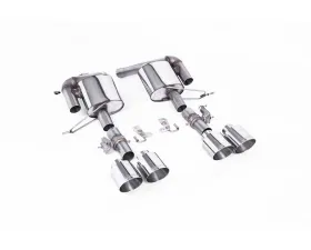 Milltek Valved Rear Silencers w/ GT-115 Polished Tips Land Rover Range Rover Sport SVR 5.0L V8 Supercharged 2018+