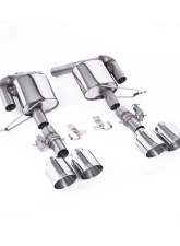Milltek Valved Rear Silencers w/ GT-115 Polished Tips Land Rover Range Rover Sport SVR 5.0L V8 Supercharged 2018+                                     - SSXRR113 - Image 2