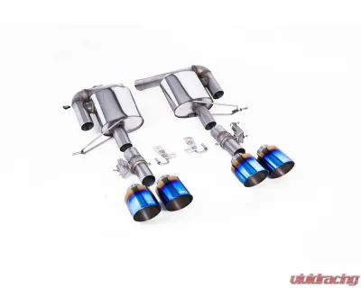 Milltek Valved Rear Silencers w/ GT-115 Burnt/Blue Titanium Tips Land Rover Range Rover Sport SVR 5.0L V8 Supercharged 2018+ - SSXRR116