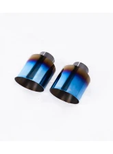 Milltek Valved Rear Silencers w/ GT-115 Burnt/Blue Titanium Tips Land Rover Range Rover Sport SVR 5.0L V8 Supercharged 2018+                                     - SSXRR116 - Image 2