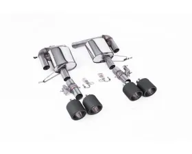 Milltek Valved Rear Silencers w/ JET-115 Carbon Fiber Tips Land Rover Range Rover Sport SVR 5.0L V8 Supercharged 2018+