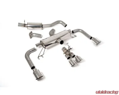 Milltek 3 Inch Resonated Secondary Catback Exhaust System w/ Polished GT Tips Toyota Corolla GR 2023+ - SSXTY155