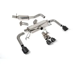 Milltek 3 Inch Resonated Secondary Catback Exhaust System w/ Ceratoke Black GT Tips Toyota Corolla GR 2023+