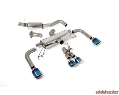 Milltek 3 Inch Resonated Secondary Catback Exhaust System w/ Burnt Titanium GT Tips Toyota Corolla GR 2023+ - SSXTY158