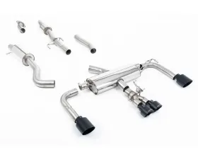 Milltek 3 Inch Resonated Primary Catback Exhaust System w/ Ceratoke Black GT Tips Toyota Corolla GR 2023+