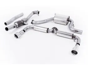 Milltek 3 Inch Resonated Turbo-Back Exhaust System w/ Hi-Flow Sports Catalyst & Dual GT100 Tips Volkswagen 2009+